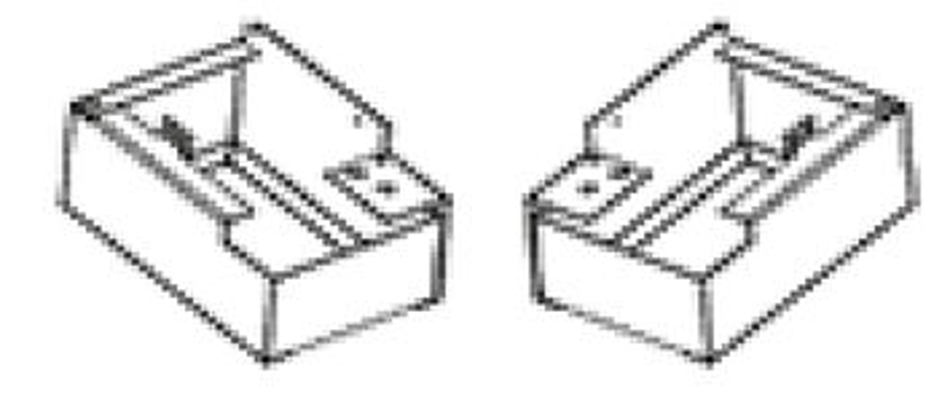 Afbeeldingen van PAW-AAIR-LEGS-1: Kits of 2 legs to support the Aquarea air radiators on the floor and to protect the water pipings