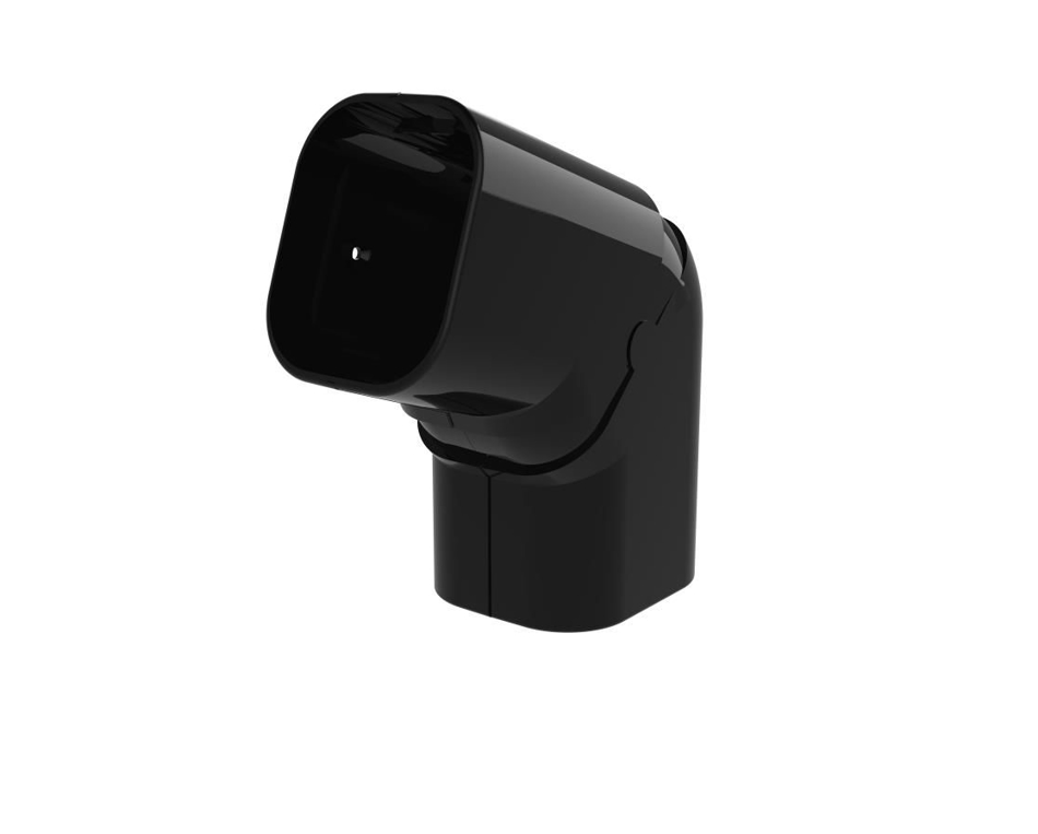 Image de SCD100064: Excellens coude plat  ajustable 90-135° CPS72-EXC Noir (1pcs)