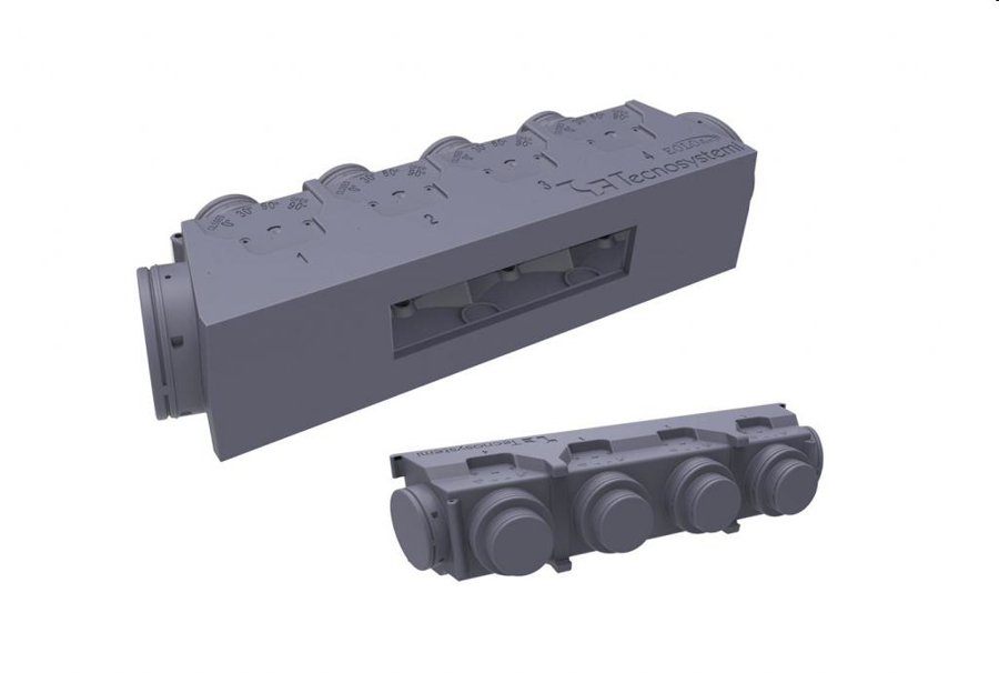 Image de PWD400030: Plénum de décharge 2x 200mm Gree MGV22-50PHS