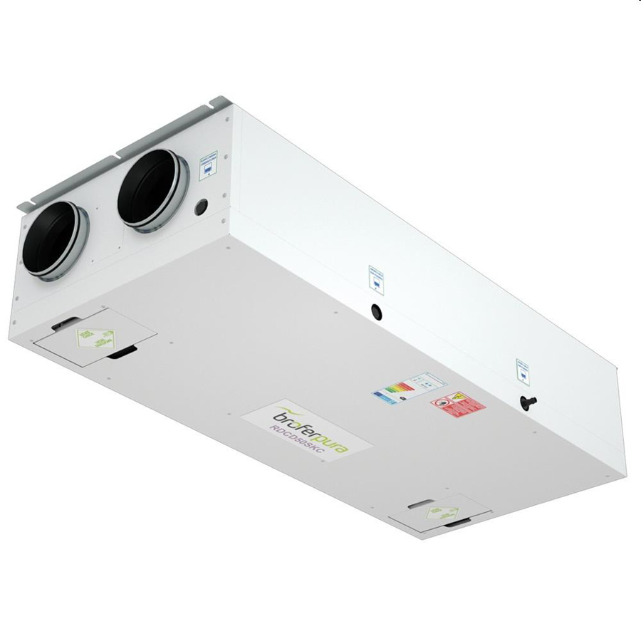 Afbeeldingen van RDCD50SKC-B: LG tegenstroom max 450 m3/h hor/vert incl 4BRF (retour links)