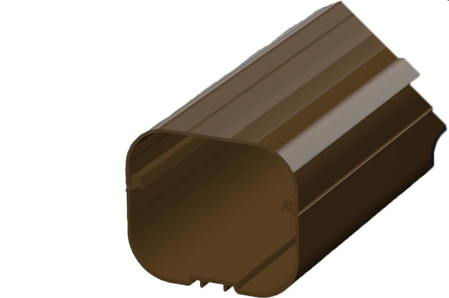 Image de SCD100617: Goulotte T72-EXC Brun 72x64mm (8x2m) RAL 8017