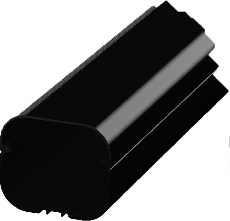 Image de SCD100608: Goulotte T72-EXC Noir 72x64mm (8x2m) RAL 9005