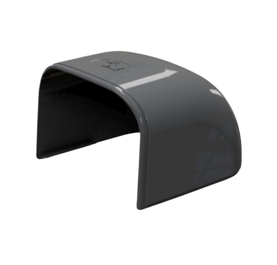 Afbeeldingen van SCD100443: Optimat rond eindstuk TC102 antraciet (3st) RAL 7016