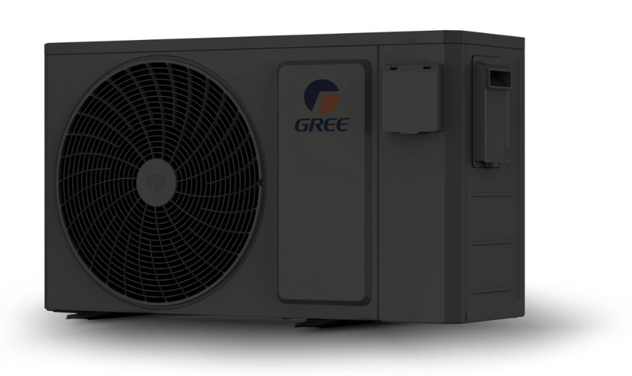 Image de GRS-CP18Pd/NhA-BL-K: Pompe à chaleur piscine noire GREE R32 18 kW mono (incl lit & Wifi)