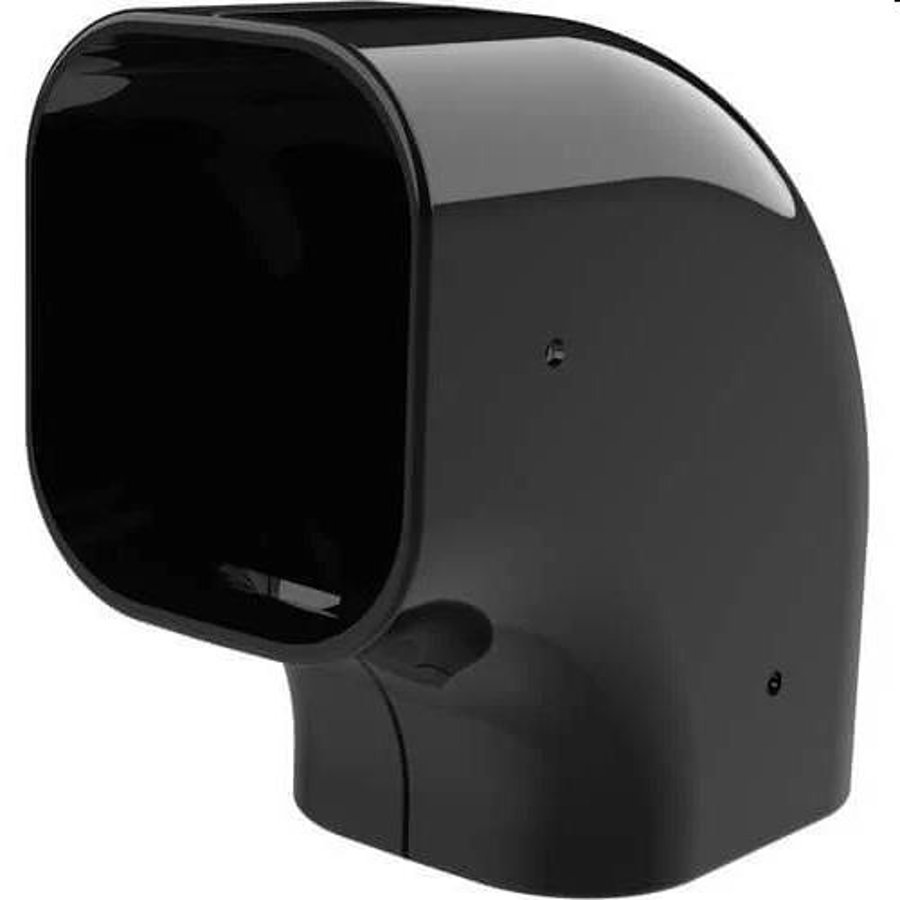 Afbeeldingen van SCD100313: Excellens platte bocht 90° CP72-EXC Zwart (5st) RAL 9005