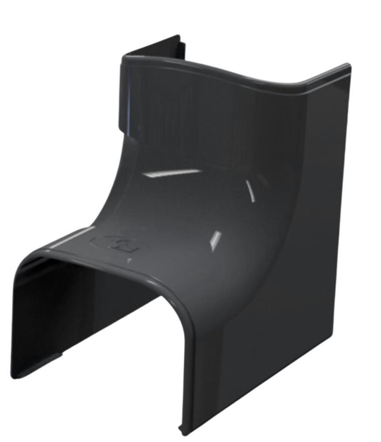 Image de SCD100424: Optimat coude intérieure 90° CAI75 anthracite (5pcs) RAL 7016