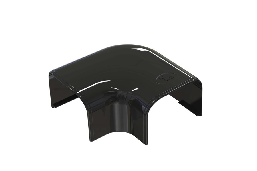 Afbeeldingen van SCD100379: Optimat platte bocht 90° CP102 zwart (3st)