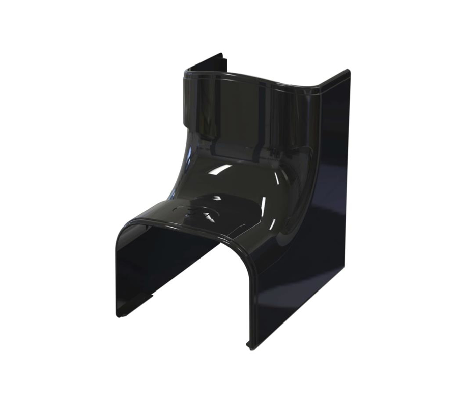 Image de SCD100382: Optimat coude intérieur 90° CAI75 noir (5pcs)