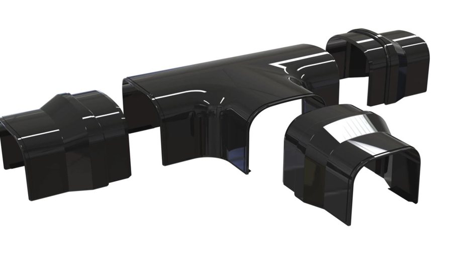 Image de SCD100396: Optimat pièce en T DT102 noir (3pcs)