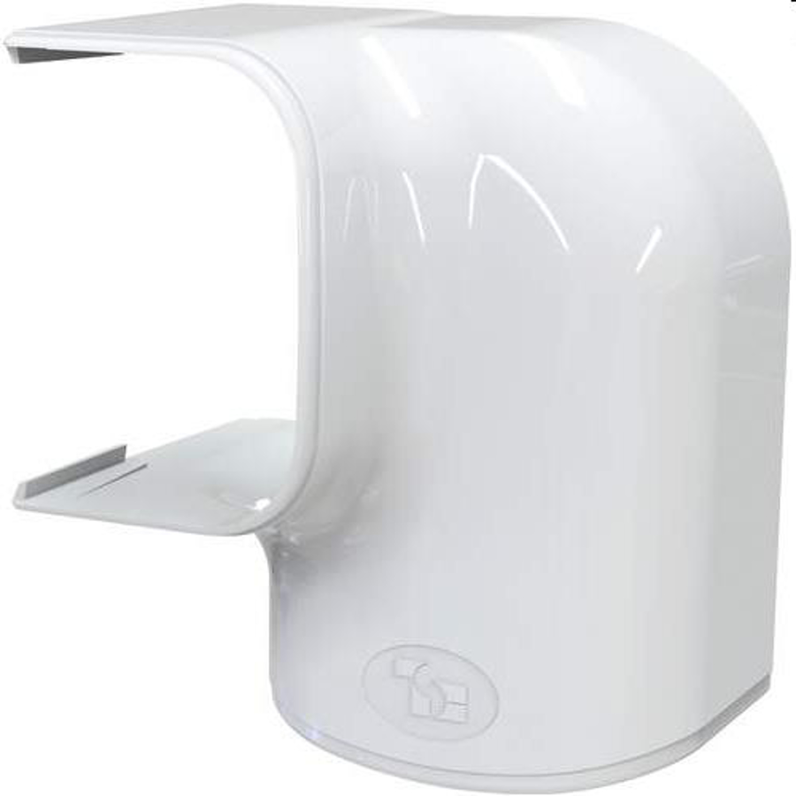 Image de SCD100098: Optimat, coude à gauche MRS75-OPT blanc (3 pièces) RAL 9010