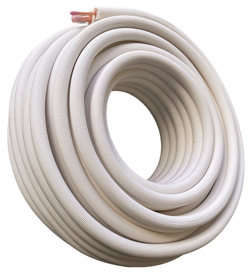 Afbeeldingen van HP2320: 1/4" - 3/8" HMECopper Pair Coil wit - 20 meter